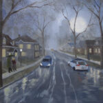 Oil Painting: Getting Out Between the Evening Showers
