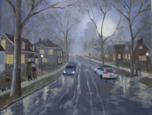 Oil Painting: Getting Out Between the Evening Showers