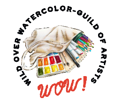 WOW! Wild Over Watercolor Guild of Artists logo
